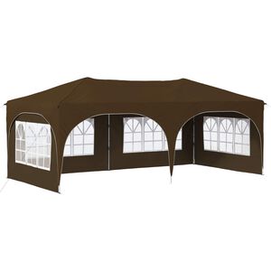 vidaXL Pop-up Party Tent Taupe 575 x 288 x 245 cm Oxford Fabric