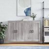 vidaXL Wall Mounted Cabinets 2 pcs Grey Sonoma Engineered Wood
