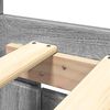 vidaXL Bed Frame with Headboard without Mattress Grey Sonoma 180x200 cm Super King