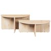 vidaXL Coffee Table 2 pcs Natural Solid pine wood