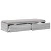 vidaXL Bed Drawers Grey Sonoma 80 x 36.5 x 16.5 cm Engineered Wood