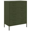vidaXL Sideboard Olive Green 68x39x89 cm Steel