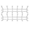 vidaXL Steel Wall Peg Board with 12 Hooks 2 pcs