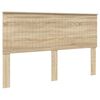 vidaXL Headboard with Headboard Sonoma Oak 160 cm Engineered wood