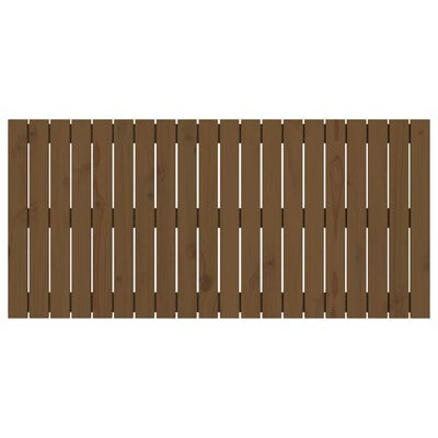 vidaXL Wall Headboard Honey Brown 127.5x3x60 cm Solid Wood Pine