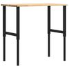 vidaXL Workbench 100x60x(71.5-98) cm Solid Wood Oak