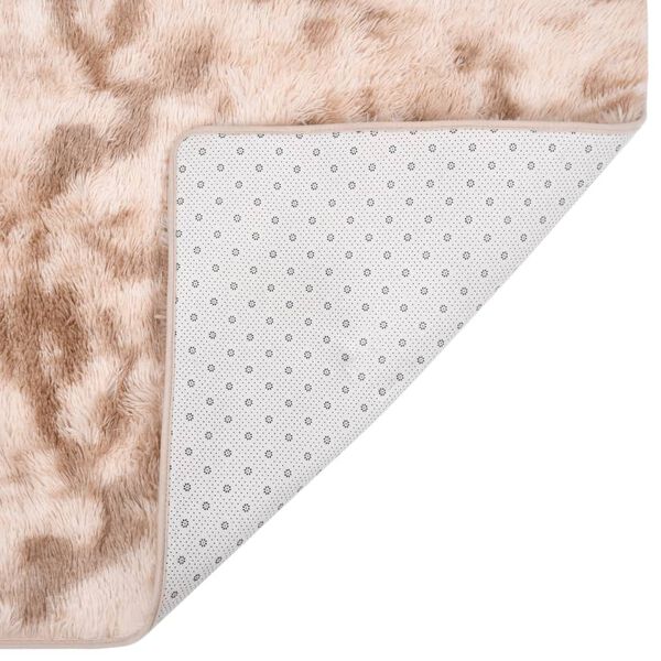 vidaXL Shaggy Rug Cream 200x140 cm