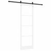 vidaXL Sliding Door White and Black 78 x 232 cm