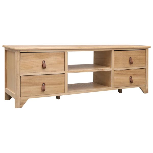 vidaXL TV Cabinet 115x30x40 cm Paulownia Wood