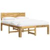 vidaXL Double Bed Frame with Headboard ROSTOCK White 120 x 190 cm