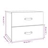 vidaXL Wall-mounted Bedside Cabinets 2 pcs White 50x36x40 cm