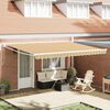 vidaXL Retractable Awning Multicolour 450 x 300 cm Polyester and Metal