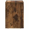 vidaXL Bedside Table Smoked Oak 29.5 x 33.5 x 50 cm Engineered Wood