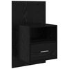 vidaXL Bedside Cabinet with Drawer 2 pcs Black Oak 50 x 32.5 x 80cm