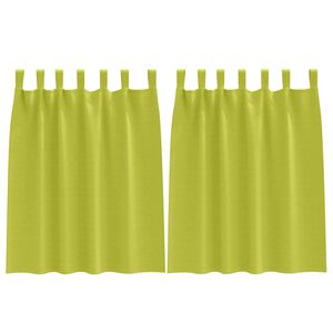 vidaXL Blackout Curtains with Rings 2 pcs Green 140 x 140 cm Polyester