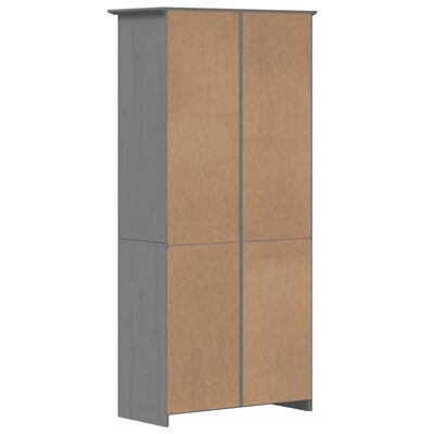 vidaXL Bookcase BODO Grey 80x40x172 cm Solid Wood Pine