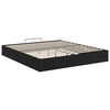 vidaXL Ottoman Bed Frame Black Oak 203 x 180 x 25 cm Chipboard