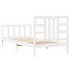 vidaXL Bed Frame without Mattress White 100x200 cm Solid Wood Pine