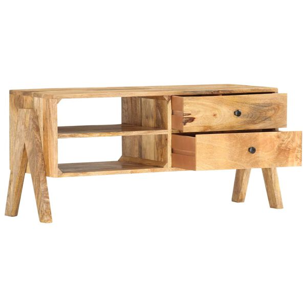 vidaXL TV Cabinet 97x35x47 cm Solid Mango Wood