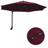 vidaXL Garden Parasol Manual Bordeaux Red 248 x 248 x 148 cm