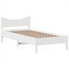 vidaXL Bed Frame without Mattress White 75x190 cm Small Single Solid Wood Pine