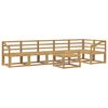 vidaXL Outdoor Sofa Set 7 pcs White Solid Acacia Wood