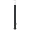 vidaXL Bollard Light with Sensor&Outlet 110 cm Stainless Steel IP44