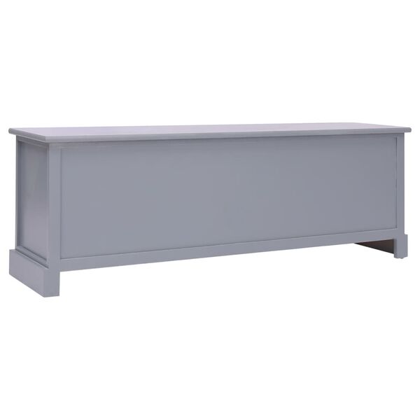vidaXL Hall Bench Dark Grey 115x30x40 cm Wood