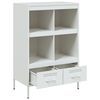 vidaXL Highboard White 68x39x101.5 cm Steel