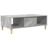 vidaXL Coffee Table Concrete Grey 102 x 55 x 35 cm Engineered Wood