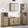 vidaXL Bathroom Furniture Set 3 pcs Artisan Oak Engineered Wood