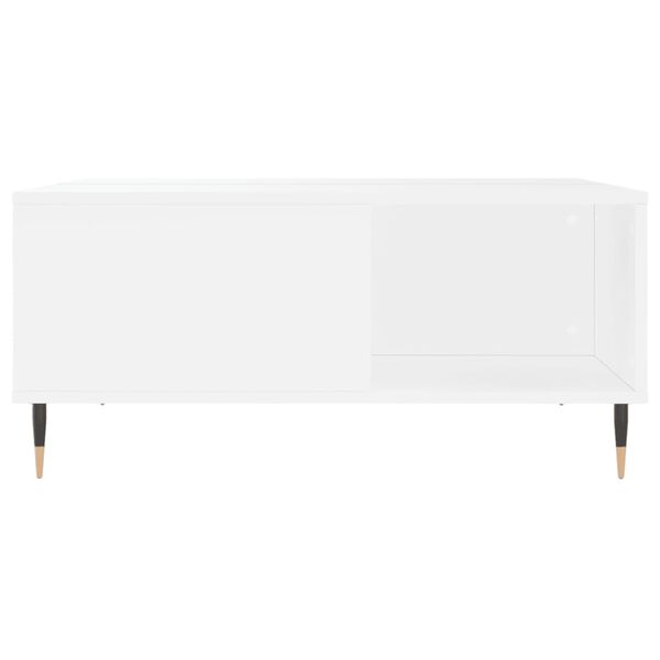 vidaXL Coffee Table White 80x80x36.5 cm Engineered Wood