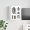 vidaXL Hanging Cabinet with Shelf High Gloss White 59 x 20 x 71.5 cm