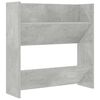 vidaXL Wall Shoe Cabinets 2 pcs Concrete Grey 60x18x60 cm Engineered Wood