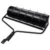 vidaXL Garden Lawn Roller Pull with Aerator Clamps Black 63 L Iron