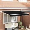 vidaXL Awning Replacement Fabric Black 280 x 245 cm Polyester