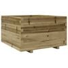 vidaXL Garden Planter 80x80x49.5 cm Impregnated Wood Pine
