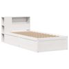 vidaXL Bed Frame without Mattress White 90x190 cm Single Solid Wood Pine