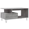 vidaXL Coffee Table Grey Sonoma 90x49x45 cm Engineered Wood