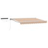 vidaXL Electric Retractable Awning Blue, Orange and White 3.5 x 2 m