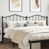 vidaXL Metal Replace Headboard Black 160 cm