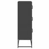 vidaXL Highboard Black 68x39x123 cm Steel