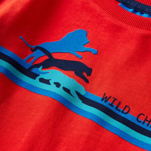 Kids' T-shirt with Long Sleeves Red 116