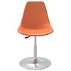 vidaXL Swivel Dining Chairs 6 pcs Orange PP
