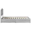 vidaXL Storage Bed with Drawer Grey Sonoma 75 x 190 cm Engineered Wood