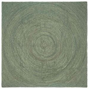 vidaXL Area Rugs Olive Green 200 x 200 cm Jute