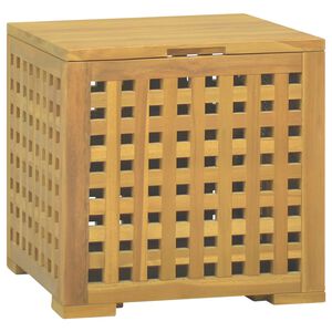 vidaXL Rope Box 40x40x40 cm Solid Wood Teak