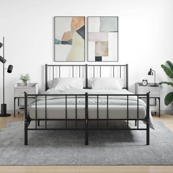 vidaXL Bedside Tables 2 pcs Grey Sonoma 40.5x31x60 cm Engineered Wood