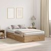 vidaXL Storage Bed Frame Artisan Oak 120 x 200 cm Engineered Wood