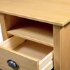 vidaXL Desk Hill with 3 Drawers 120x50x74 cm Solid Pine Wood